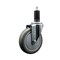 Service Caster 5'' Gray Poly Wheel Swivel 1-1/4'' Expanding Stem Caster SCC-EX20S514-PPUB-114 - alternate 1